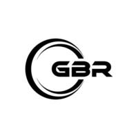 gbr logo ontwerp, inspiratie voor een uniek identiteit. modern elegantie en creatief ontwerp. watermerk uw succes met de opvallend deze logo. vector