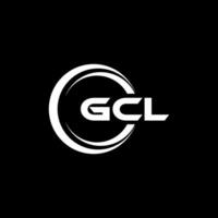 gcl logo ontwerp, inspiratie voor een uniek identiteit. modern elegantie en creatief ontwerp. watermerk uw succes met de opvallend deze logo. vector