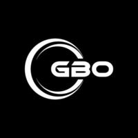 gbo logo ontwerp, inspiratie voor een uniek identiteit. modern elegantie en creatief ontwerp. watermerk uw succes met de opvallend deze logo. vector