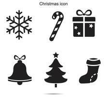 Kerstmis icoon, vector illustratie.