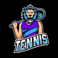 tennis sport of esport gaming mascotte logo sjabloon, voor uw team vector