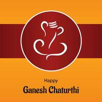 gelukkig ganesh chaturthi Indisch Hindoe festival vector viering