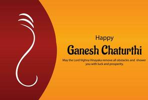 gelukkig ganesh chaturthi Indisch Hindoe festival vector viering