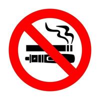 Nee roken Nee vapen teken. vector