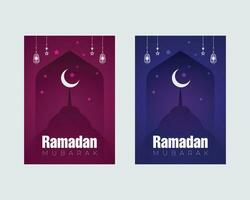 Ramadan kareem a4 folder, poster, banier, brochure lay-out, vector illustratie