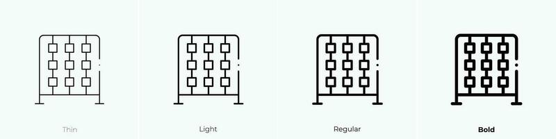 Kruis aan icoon. dun, licht, regelmatig en stoutmoedig stijl ontwerp geïsoleerd Aan wit achtergrond vector