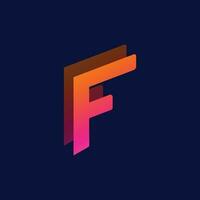 vector brief f logo abstract