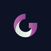 creatief brief g logo ontwerp, g brief icoon vector