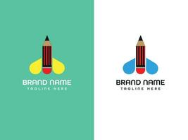 brief logo ontwerp vector