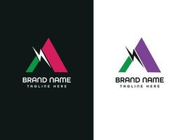 brief logo ontwerp vector