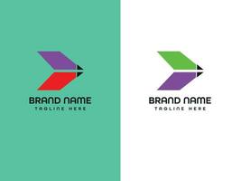 brief logo ontwerp vector