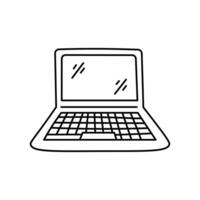 laptop tekening vector illustratie