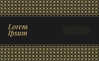 goud en zwart patroon Aan abstract achtergrond meetkundig mozaïek- in luxueus ornament stijl. vector