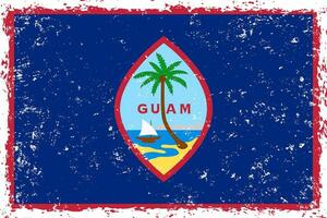 guam vlag grunge verontrust stijl vector