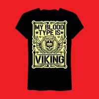 mijn bloed type is viking t-shirt vector