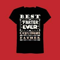 het beste farter ooit oops ik bedoelde vader t-shirt vector