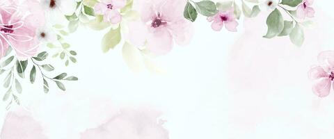 waterverf roos bloem abstract kunst Aan roze achtergrond vector