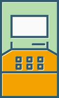 geldautomaat vector pictogram