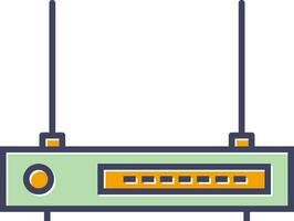 Wifi router vector icoon