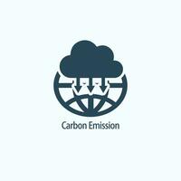 co2 emissie logo vector