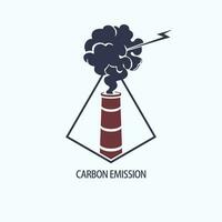 co2 emissie logo vector