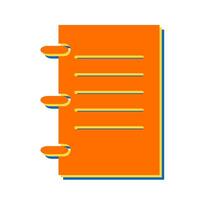 notebook vector pictogram