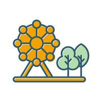 park vector pictogram