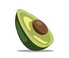 avocado vlak ontwerp fruit icoon vector