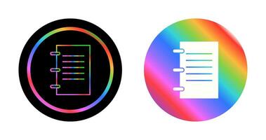 notebook vector pictogram