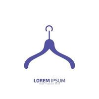 mode bedrijf logo sjabloon, branding ontwerp, hanger vector, hanger icoon blauw hanger Aan wit achtergrond vector