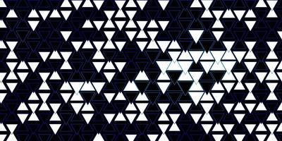 donkerblauwe vectortextuur met lijnen, driehoeken. glanzende abstracte illustratie met kleurrijke driehoeken. patroon voor boekjes, folders vector