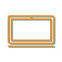 laptop vector pictogram