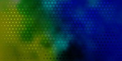 lichtblauwe, groene vectorachtergrond met vlekken. abstracte kleurrijke schijven op eenvoudige gradiëntachtergrond. patroon voor bedrijfsadvertenties. vector