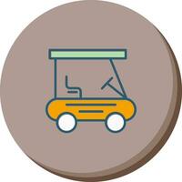 golf buggy vector icoon