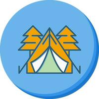 tent vector pictogram