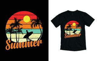 zomer t-shirt ontwerp, zomer t overhemd sjabloon vector