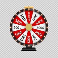 casino wiel winnaar banner vector