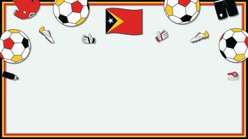 Amerikaans voetbal achtergrond ontwerp sjabloon. Amerikaans voetbal tekenfilm vector illustratie. wedstrijd in Timor leste