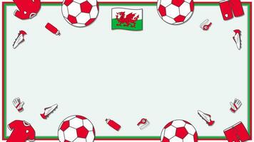 Amerikaans voetbal achtergrond ontwerp sjabloon. Amerikaans voetbal tekenfilm vector illustratie. kampioenschap in Wales