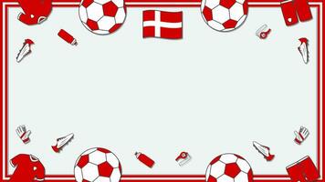 Amerikaans voetbal achtergrond ontwerp sjabloon. Amerikaans voetbal tekenfilm vector illustratie. kampioenschap in Denemarken