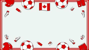 Amerikaans voetbal achtergrond ontwerp sjabloon. Amerikaans voetbal tekenfilm vector illustratie. kampioenschap in Canada