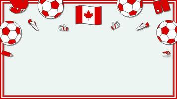 Amerikaans voetbal achtergrond ontwerp sjabloon. Amerikaans voetbal tekenfilm vector illustratie. wedstrijd in Canada