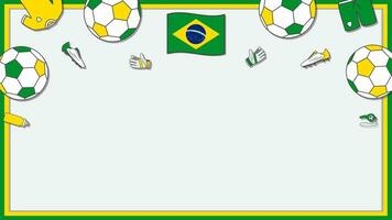 Amerikaans voetbal achtergrond ontwerp sjabloon. Amerikaans voetbal tekenfilm vector illustratie. wedstrijd in Brazilië