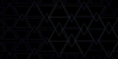 donkerblauwe vectorsjabloon met kristallen, driehoeken. moderne abstracte illustratie met kleurrijke driehoeken. patroon voor websites. vector