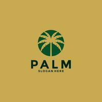 palm boom logo ontwerp vector, creatief palm blad logo sjabloon vector