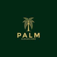 palm boom logo ontwerp vector, creatief palm blad logo sjabloon vector