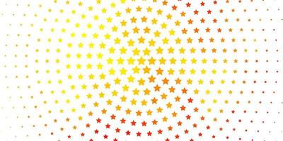 lichtoranje vectortextuur met mooie sterren. moderne geometrische abstracte illustratie met sterren. patroon voor websites, bestemmingspagina's. vector