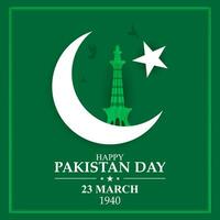 maart 23, 1942 Pakistan dag. vector illustratie voor groet kaart, poster en spandoek.