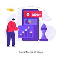 social media strategie vector