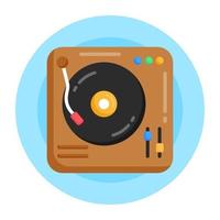 vinyl disc-speler vector